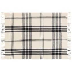 Koc YUVALI Bawełna 130 x 170 cm Biały