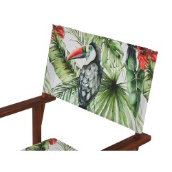 Zestaw 2 wymiennych tkanin do krzeseł ogrodowych CINE Zielony