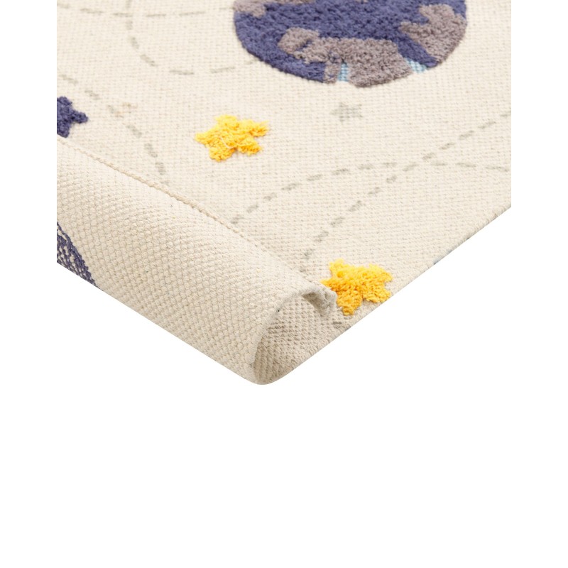 Dywan dziecięcy bawełniany motyw galaktyki 80 x 150 cm wielokolorowy LANGSA