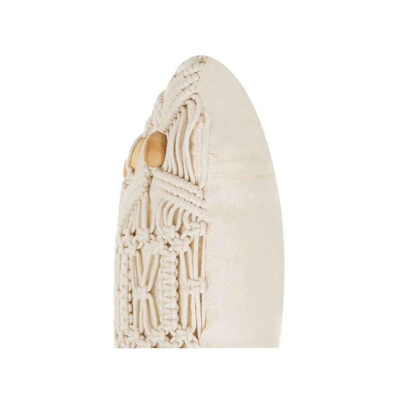 Zestaw 2 poduszek dekoracyjnych NICAEA Bawełna 45 x 45 cm Beżowy Wzór geometryczny