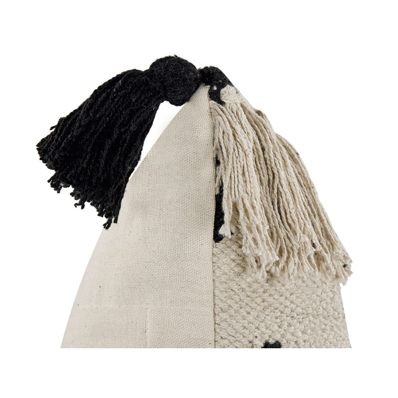 Poduszka dekoracyjna HYDRANGEA Bawełna 45 x 45 cm Jasnobeżowy Wzór geometryczny