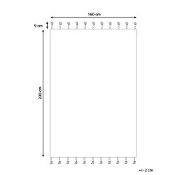 Dywan bawełniany 160 x 230 cm beżowo-czarny ERLER