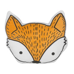 Bawełniana poduszka dla dzieci lis 50 x 40 cm pomarańczowa VADODARA