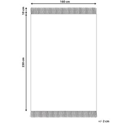 Dywan bawełniany 160 x 230 cm beżowy CETMI
