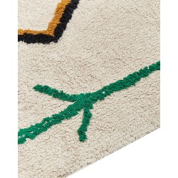 Dywan bawełniany 160 x 230 cm beżowy CETMI