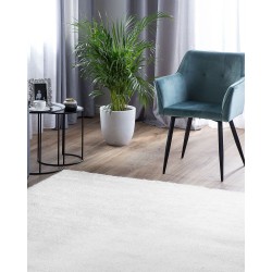 Dywan shaggy 200 x 200 cm biały DEMRE