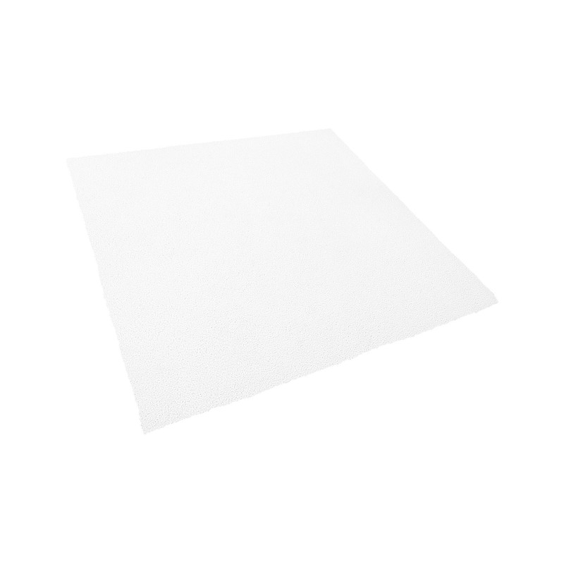 Dywan shaggy 200 x 200 cm biały DEMRE