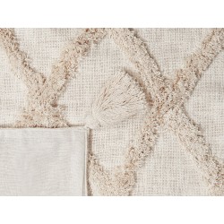 Koc GUNA Bawełna 130 x 180 cm Beżowy