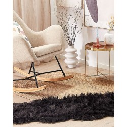 Sztuczna skóra owcza czarna MAMUNGARI