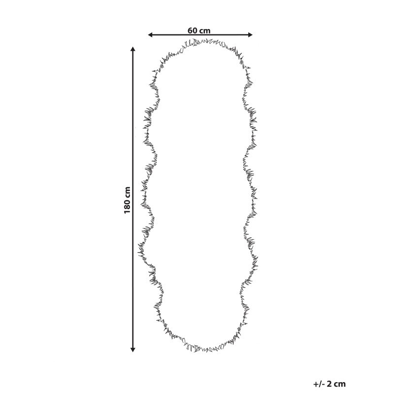 Sztuczna skóra owcza czarna MAMUNGARI