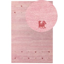 Dywan wełniany gabbeh 200 x 300 cm różowy YULAFI