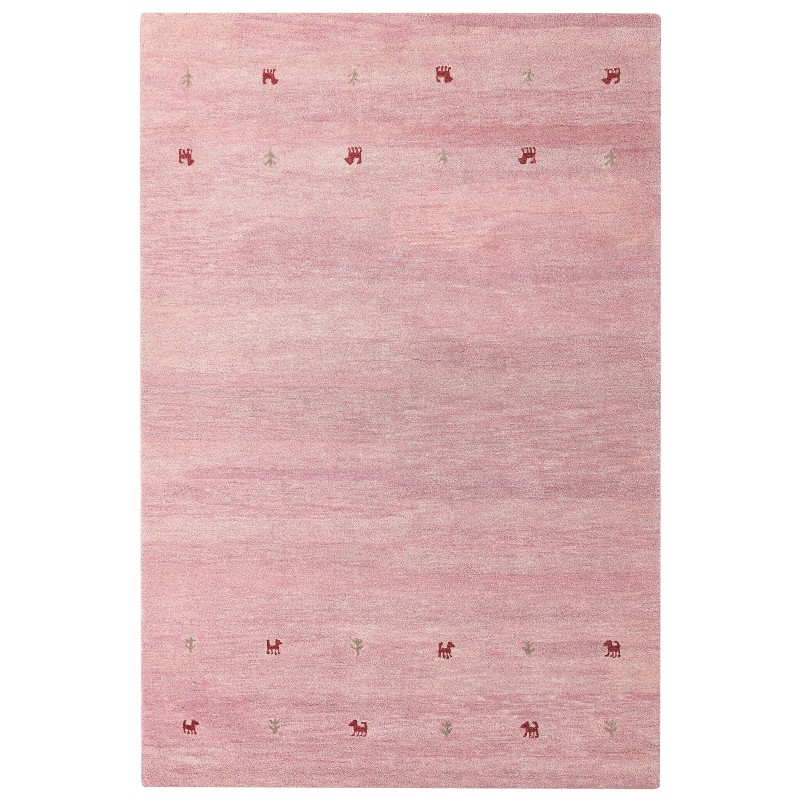 Dywan wełniany gabbeh 200 x 300 cm różowy YULAFI