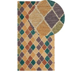 Dywan wełniany 80 x 150 cm wielokolorowy KESKIN