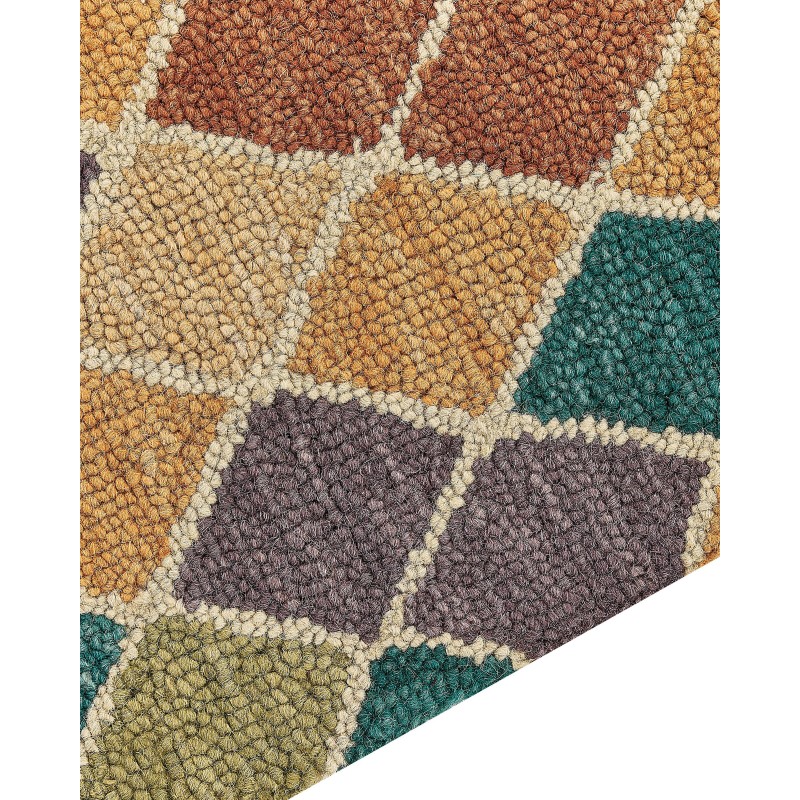 Dywan wełniany 80 x 150 cm wielokolorowy KESKIN