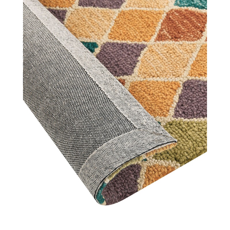 Dywan wełniany 80 x 150 cm wielokolorowy KESKIN