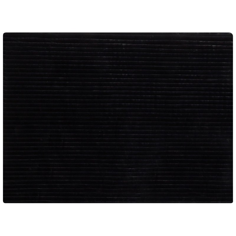 Narzuta na łóżko RAKYA Sztuczne futro 150 x 200 cm Czarny