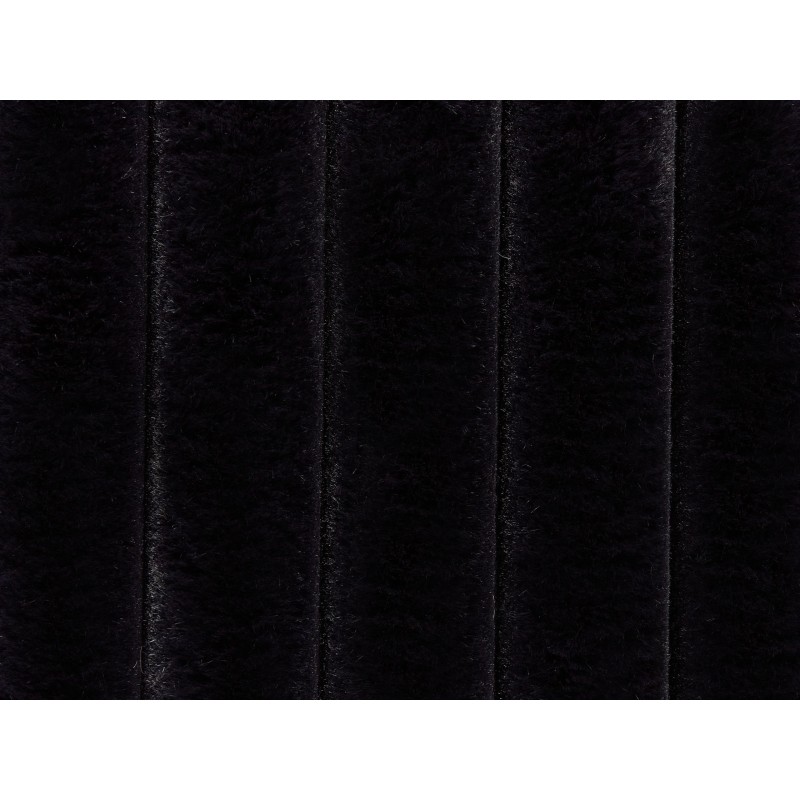 Narzuta na łóżko RAKYA Sztuczne futro 150 x 200 cm Czarny