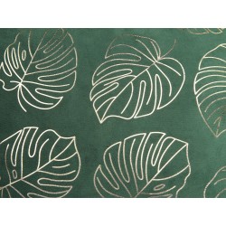 Zestaw 2 poduszek dekoracyjnych DELICIOSA Welur 45 x 45 cm Ciemnozielony Wzór roślinny