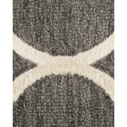 Dywan wełniany 140 x 200 cm szary YALOVA