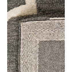 Dywan wełniany 140 x 200 cm szary YALOVA