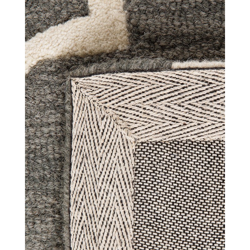 Dywan wełniany 140 x 200 cm szary YALOVA