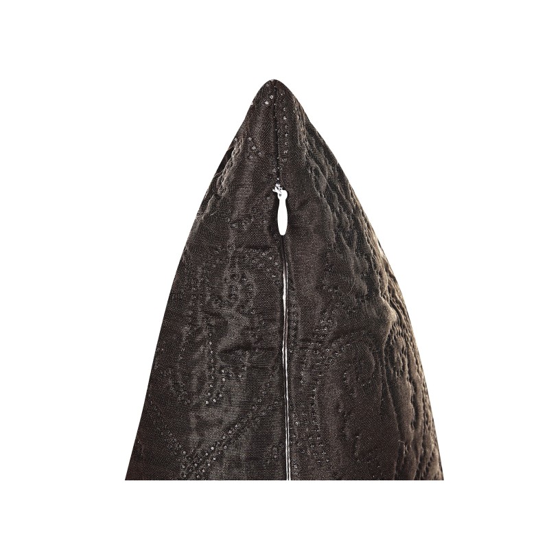 Narzuta na łóżko z poduszkami RAYEN 200 x 220 cm Brązowy