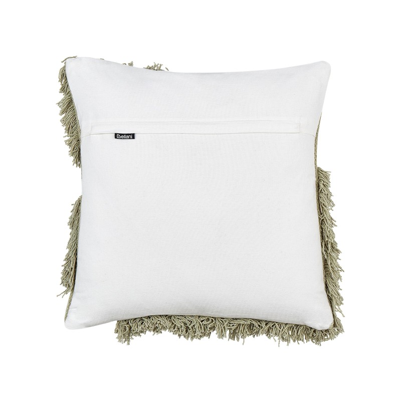 Zestaw 2 poduszek dekoracyjnych SOURWOOD Bawełna 45 x 45 cm Jasnozielony Wzór geometryczny