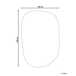 Dywan z wiskozy 200 x 300 cm zielony MITHA