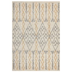 Dywan bawełniany 160 x 230 cm beżowo-żółty KADAPA