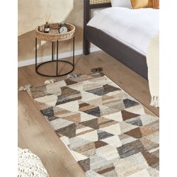 Dywan wełniany kilim 80 x 150 cm wielokolorowy ARGAVAND