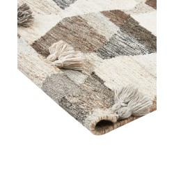 Dywan wełniany kilim 80 x 150 cm wielokolorowy ARGAVAND