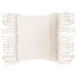 Zestaw 2 poduszek dekoracyjnych YORTAN Bawełna 45 x 45 cm Jasnobeżowy Wzór geometryczny