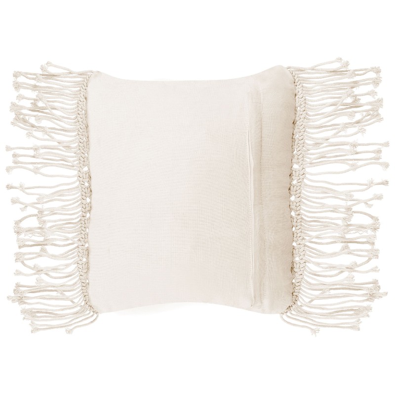 Zestaw 2 poduszek dekoracyjnych YORTAN Bawełna 45 x 45 cm Jasnobeżowy Wzór geometryczny