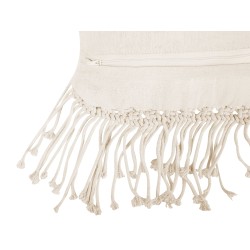 Zestaw 2 poduszek dekoracyjnych YORTAN Bawełna 45 x 45 cm Jasnobeżowy Wzór geometryczny