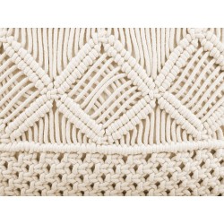 Zestaw 2 poduszek dekoracyjnych YORTAN Bawełna 45 x 45 cm Jasnobeżowy Wzór geometryczny