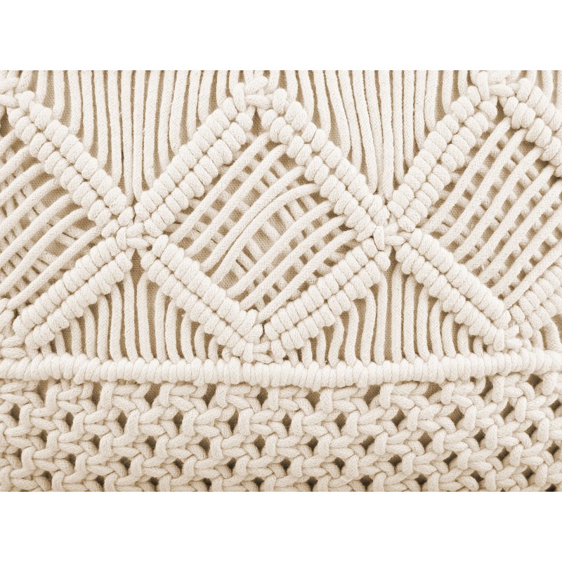 Zestaw 2 poduszek dekoracyjnych YORTAN Bawełna 45 x 45 cm Jasnobeżowy Wzór geometryczny