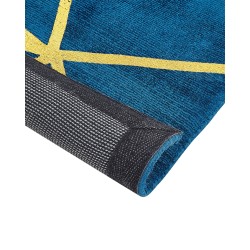 Dywan z wiskozy 80 x 150 cm niebieski HAVZA