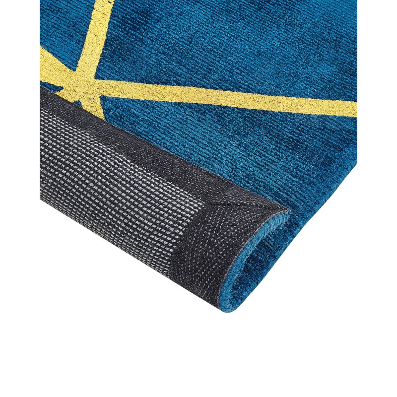 Dywan z wiskozy 80 x 150 cm niebieski HAVZA