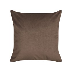 Zestaw 2 poduszek dekoracyjnych PHILODENDRON Welur 45 x 45 cm Brązowy Wzór abstrakcyjny