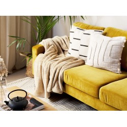 Koc NAMDU 125 x 150 cm Piaskowy