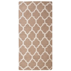 Dywan wełniany 80 x 150 cm beżowy ERBAA