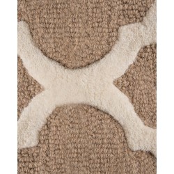 Dywan wełniany 80 x 150 cm beżowy ERBAA