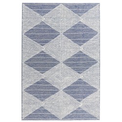 Dywan wełniany 160 x 230 cm beżowo-niebieski DATCA