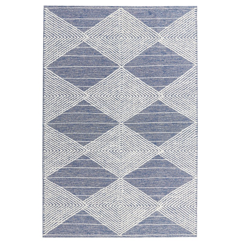 Dywan wełniany 160 x 230 cm beżowo-niebieski DATCA