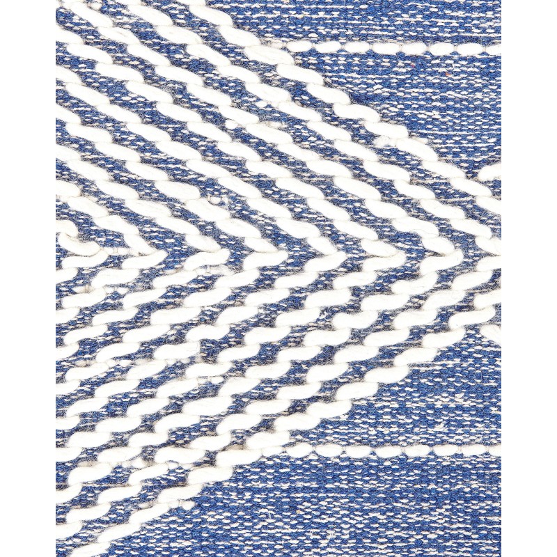 Dywan wełniany 160 x 230 cm beżowo-niebieski DATCA