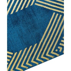 Dywan z wiskozy 160 x 230 cm niebieski VEKSE