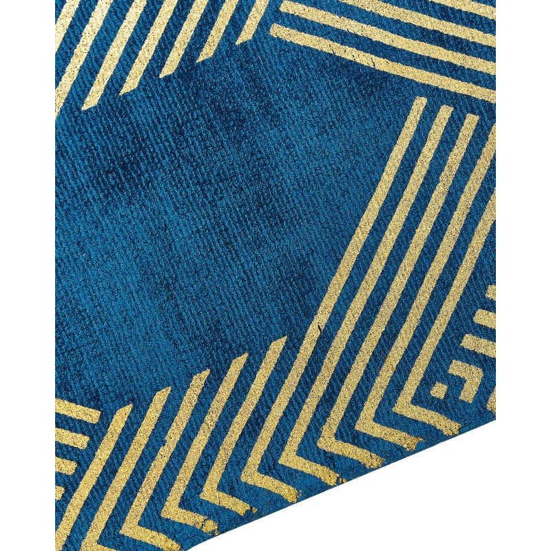 Dywan z wiskozy 160 x 230 cm niebieski VEKSE