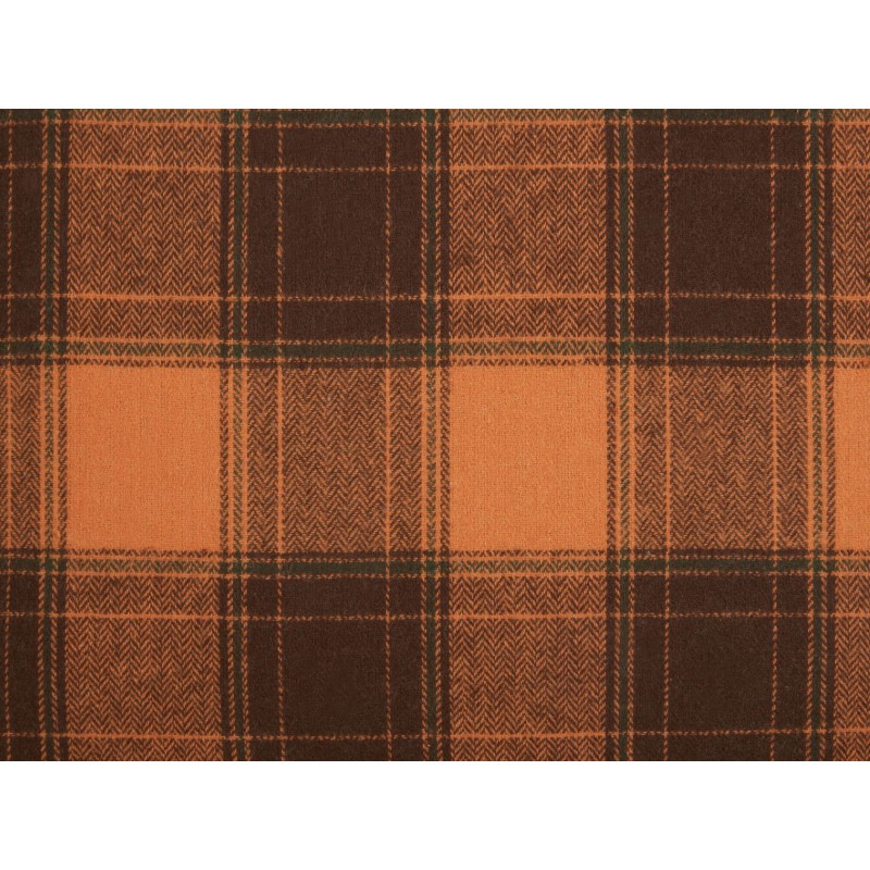 Poduszka dekoracyjna BARJA 45 x 45 cm Pomarańczowy W kratkę