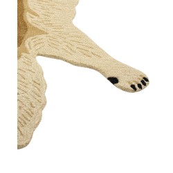 Dywan dziecięcy wełniany wilk 100 x 160 cm beżowy BALTO