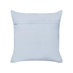 2 bawełniane poduszki dekoracyjne motyw tęczy 45 x 45 cm jasnoniebieskie LEEA